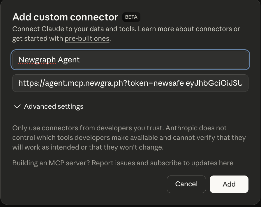 Claude Desktop Add Connector